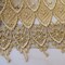 1 Yard 4.5" Priscilla's Dainty Metallic Gold Polyester Venice Lace Trim